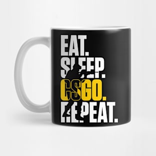 Eat Sleep CSGO Repeat Mug